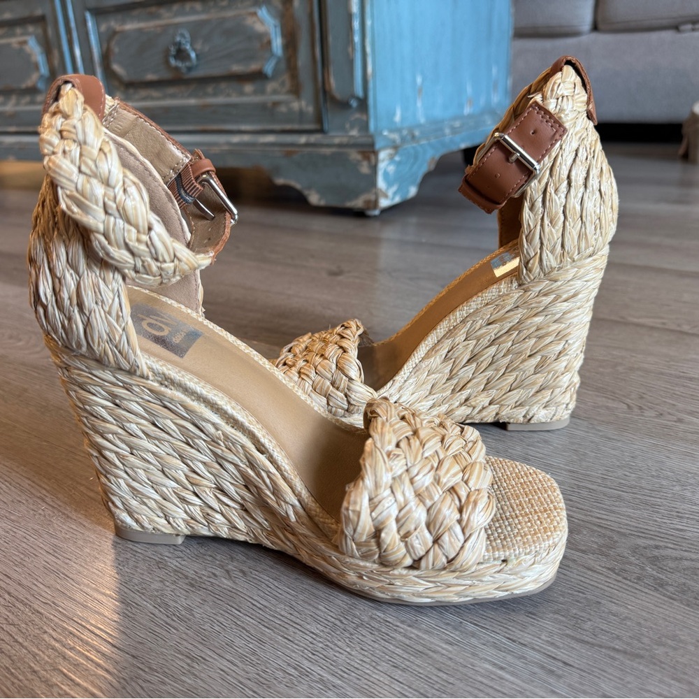 DV by Dolce Vita Tan Woven Wedges